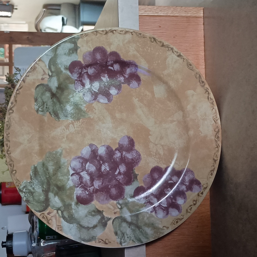 Cheri Blum for 222 fifth grape decorative plate
